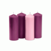 8" H Advent Pillar Candle Set 8" H Advent Pillar Candle Set