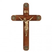15" H Cherry Sick Call Crucifix Set (L1352) 15" H Cherry Sick Call Crucifix Set (L1352)