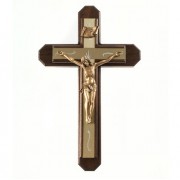 13" H Walnut Sick Call Crucifix Set (L1356) 13" H Walnut Sick Call Crucifix Set (L1356)