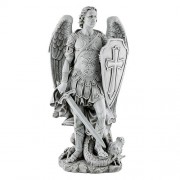 48" H Saint Michael The Warrior Statue (Stepping on Dragon with sword and shield) 48" H Saint Michael The Warrior Statue (Stepping on Dragon with sword and shield)