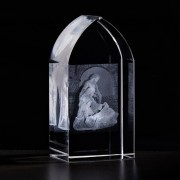 Arched Etched Glass Holy Family Arched Etched Glass Holy Family