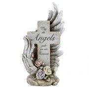 May The Angels Guide You Into Heaven Cross Figure