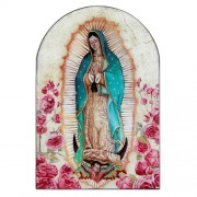 Arched Wood Plaque - Our Lady of Guadalupe (N0021) Arched Wood Plaque - Our Lady of Guadalupe (N0021)
