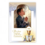 Greeting Card - Dear Grandson on His First Communion