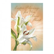 Greeting Card - Easter Blessings, Priest (N0248)