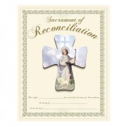Wood Lasered Cross with Certificate - Reconciliation Wood Lasered Cross with Certificate - Reconciliation