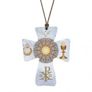 Wood Lasered Cross Pendant - RCIA Wood Lasered Cross Pendant - RCIA