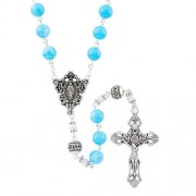 Amalfi Collection Rosary - Aqua Amalfi Collection Rosary - Aqua