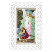 25-pk Lace Holy Prayer Card - Guardian Angel Prayer - 25/pk 25-pk Lace Holy Prayer Card - Guardian Angel Prayer - 25/pk