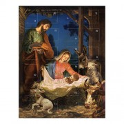 Advent Calendar Greeting Card - Come Let Us Adore Him Advent Calendar Greeting Card - Come Let Us Adore Him