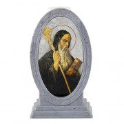 Holy Water Bottle with Holder - St. Benedict