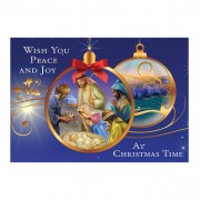 Peace and Joy Ornament Christmas Card