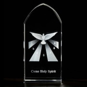 Confirmation Etched Glass Stand