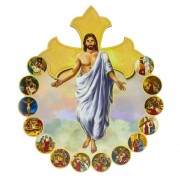 Risen Christ Wood Plaque