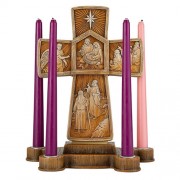 Cross Advent Candle Holder