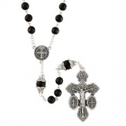 Saint Benedict Dual Medal Crucifix Rosary