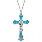 Blue Saint Benedict Holy Mass Pendant
