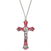 Red Saint Benedict Holy Mass Pendant