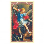 25-pk Spanish Holy Prayer Card - Saint Michael - 25/pk