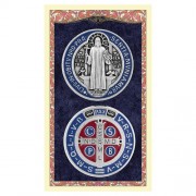 25-pk Spanish Holy Prayer Card - Saint Benedict - 25/pk
