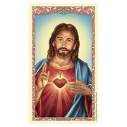 25-pk Spanish Holy Prayer Card - Sacred Heart - 25/pk