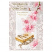 God's Blessings on Your Golden Jubilee 50th Anniversary Card (RJ53019)