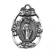 Sterling Silver Medal - Miraculous Flower Sterling Silver Medal - Miraculous Flower