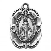 Sterling Silver Medal - Miraculous (SS2434) Sterling Silver Medal - Miraculous (SS2434)