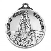 Sterling Silver Medal - Our Lady of Fatima Sterling Silver Medal - Our Lady of Fatima