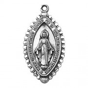 Sterling Silver Medal - Miraculous (SS3414) Sterling Silver Medal - Miraculous (SS3414)