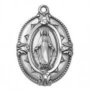 Sterling Silver Medal - Miraculous (SS3534) Sterling Silver Medal - Miraculous (SS3534)