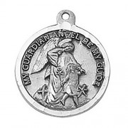Sterling Silver Medal - Guardian Angel Sterling Silver Medal - Guardian Angel