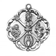 Sterling Silver Medal - Four Way Medal (SS4101) Sterling Silver Medal - Four Way Medal (SS4101)