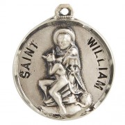 Sterling Patron Saint William Medal