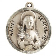 Sterling Patron Saint Genevieve Medal