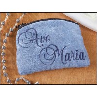 Ave Maria Cloth Rosary Cases - Pack of 3