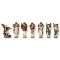 Barcelona 5in. Archangel Resin Statue Boxed Set of 7 Barcelona 5in. Archangel Resin Statue Boxed Set of 7