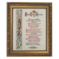 Bless Our Marriage 8x10 Print w/Ornate Woodtone Framed