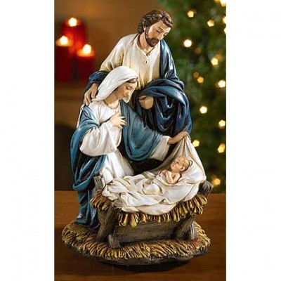 Come Let Us Adore Him Nativity Figurine w/Music - 886083118548 - RC695