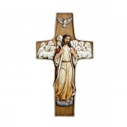 Good Shepherd Wall Cross - Jesus w/Lambs