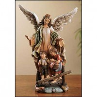 Guardian Angel Statue Resin 9 inch w/Gift Box Guardian Angel Statue Resin 9 inch w/Gift Box