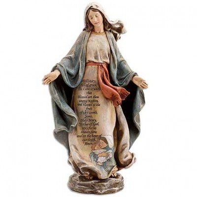 Hail Mary Figurine Resin 12 inch High - 780090928599 - MT394