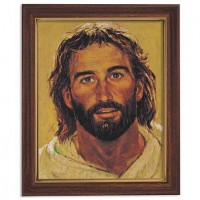 Head of Christ 8x10 Print w/Wood Finish Frame
