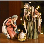 Holy Family Nativity 3 Piece Set Resin Holy Family Nativity 3 Piece Set Resin