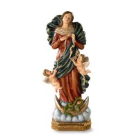 Mary, Untier/Undoer of Knots Resin Statue 12 inch Boxed