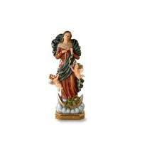 Mary, Untier/Undoer of Knots Resin Statue 8 inch - Boxed Mary, Untier/Undoer of Knots Resin Statue 8 inch - Boxed