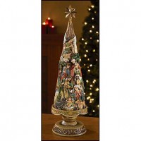 Nativity Christmas Tree Resin Figurine Nativity Christmas Tree Resin Figurine