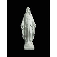 Our Lady of Grace - 48 inch White Resin Church-Sized Statue