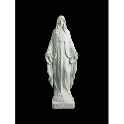 Our Lady of Grace - 48 inch White Resin Church-Sized Statue - 886083324222 - VC973