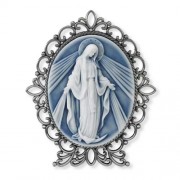 Our Lady of Grace Cameo Desk Figurine